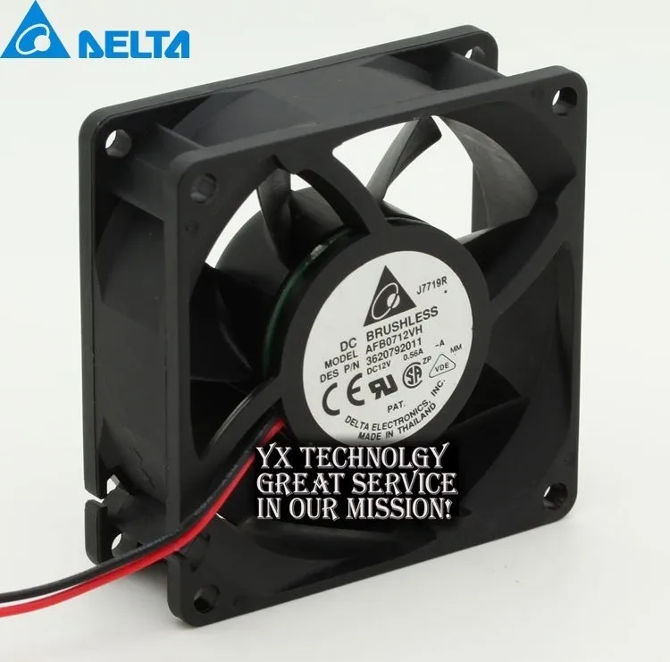 AFB0712VH 7025 7cm 12V 0,56A Chassis Gale Ball ventilátor vetra guľôčkového ventilátora pre Delta 70*70*25 mm