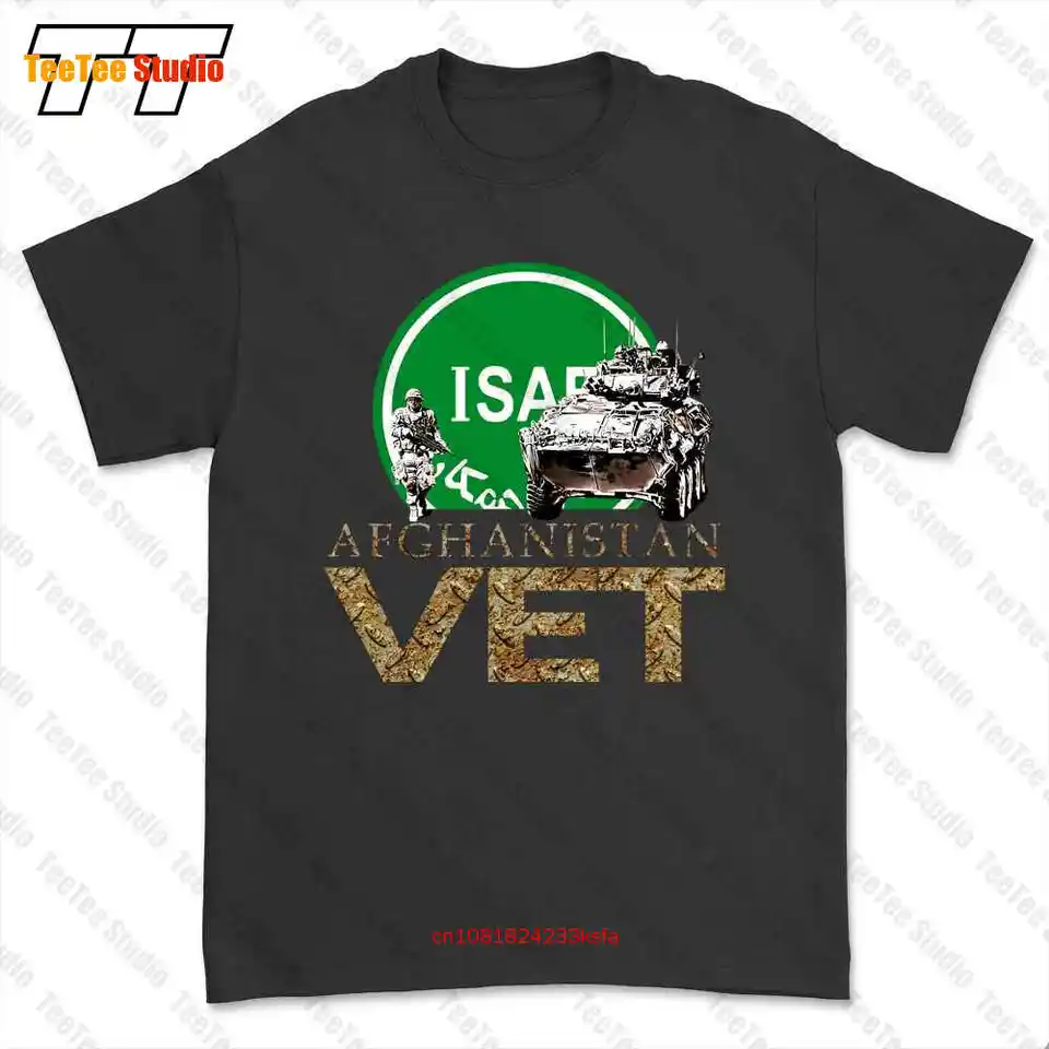 Afganský veterinár Isaf Crest Isa Afganistan Tričko Tee KXR7