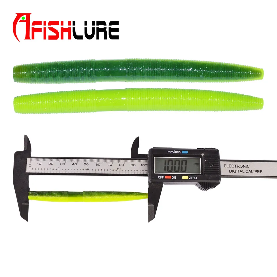 Afishlure Senkos Worms Wacky Neko Rig 10cm/6,5g 8ks balenie mäkkých grubových lákam návnady červov pstruhy basové rybárske rybolovné plasty 4