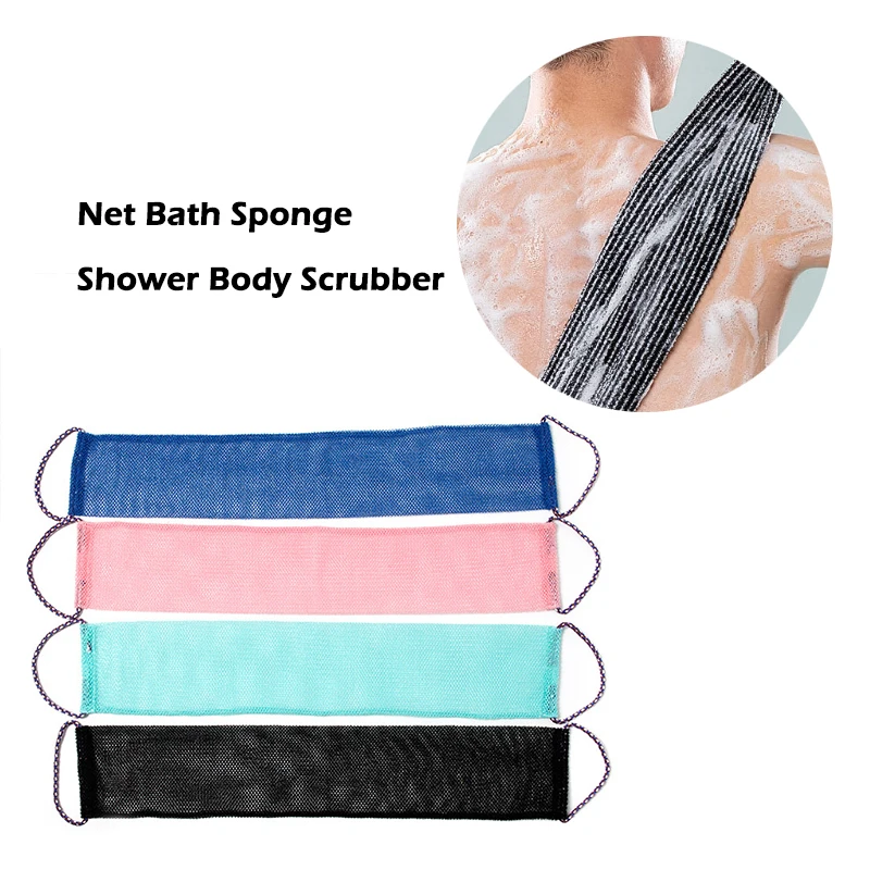 Africká sieťová špongia, 14x77cm africká sieť dlhá kúpeľová sieť Exfoliačná sprchová sprcha Body pračk