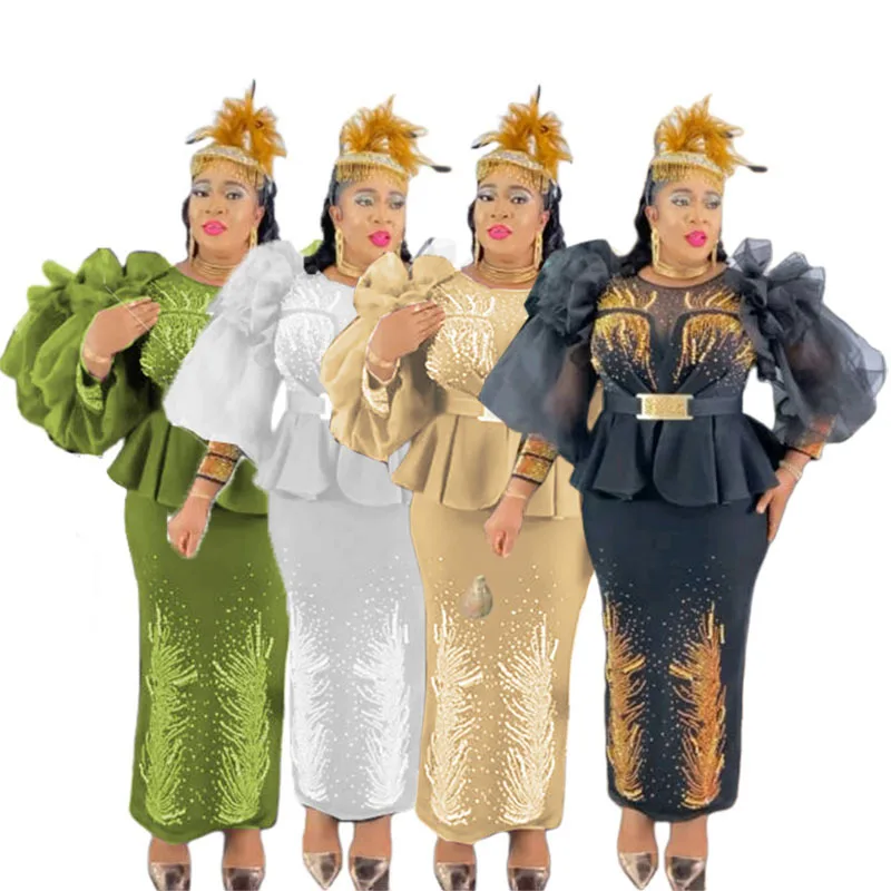 Africké šaty pre ženy 2025 Jarné leto Nový vetement femme dashiki abaya maxi šaty africké oblečenie Dashiki Ankara šaty