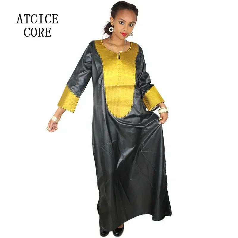 Africké šaty pre ženy dashiki šaty bazin riche tradičné africké oblečenie dlhé rukávy pre dámy