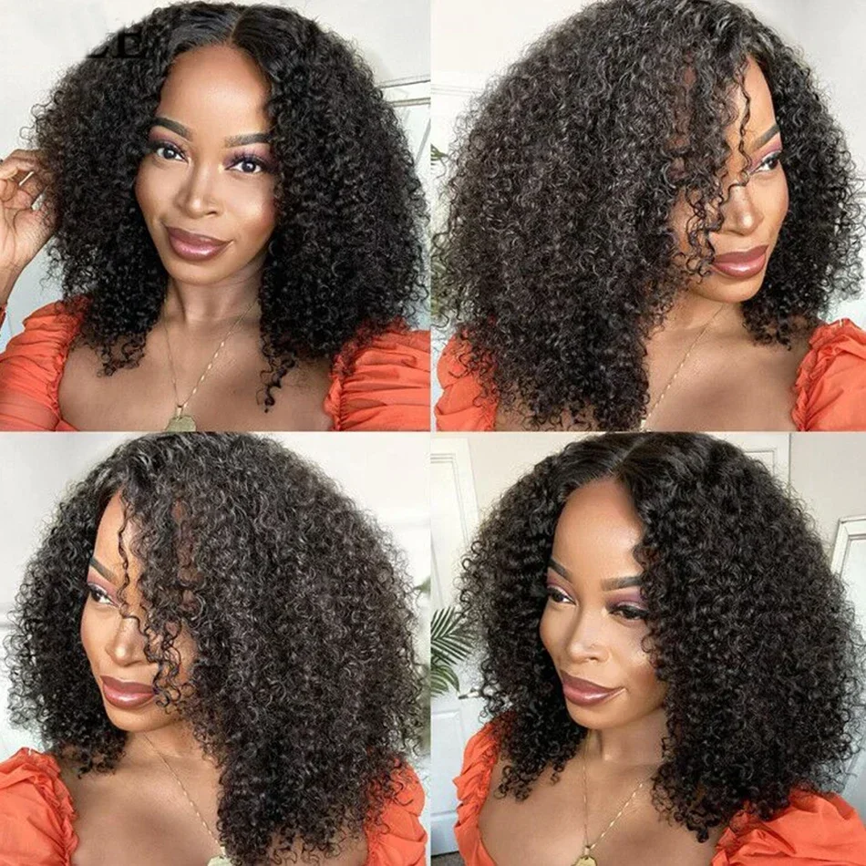 Afro Kinky kučeravé ľudské vlasové zväzky Peruvian Kinky Curly Weaves Human Hair Trese Hair predlžovanie vlasov pre čierne ženy