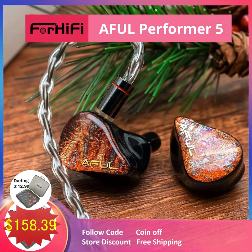 Aful interpret 5/interpret5 1DD + 4BA In-Ear monitory slúchadlá 5 hybridných vodičov IEM Professional RLC HIFI Music slúchadlá 3,5 mm
