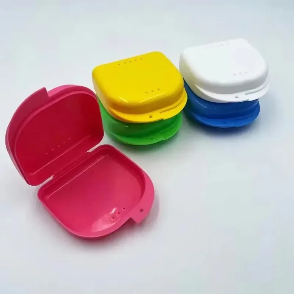 AG 1PCS Zubné zubné skrinky Zubné zubné ortodontické držiak v skrinke Plastové zuby Nádala zubná skrinka False zuby Ochranné puzdro