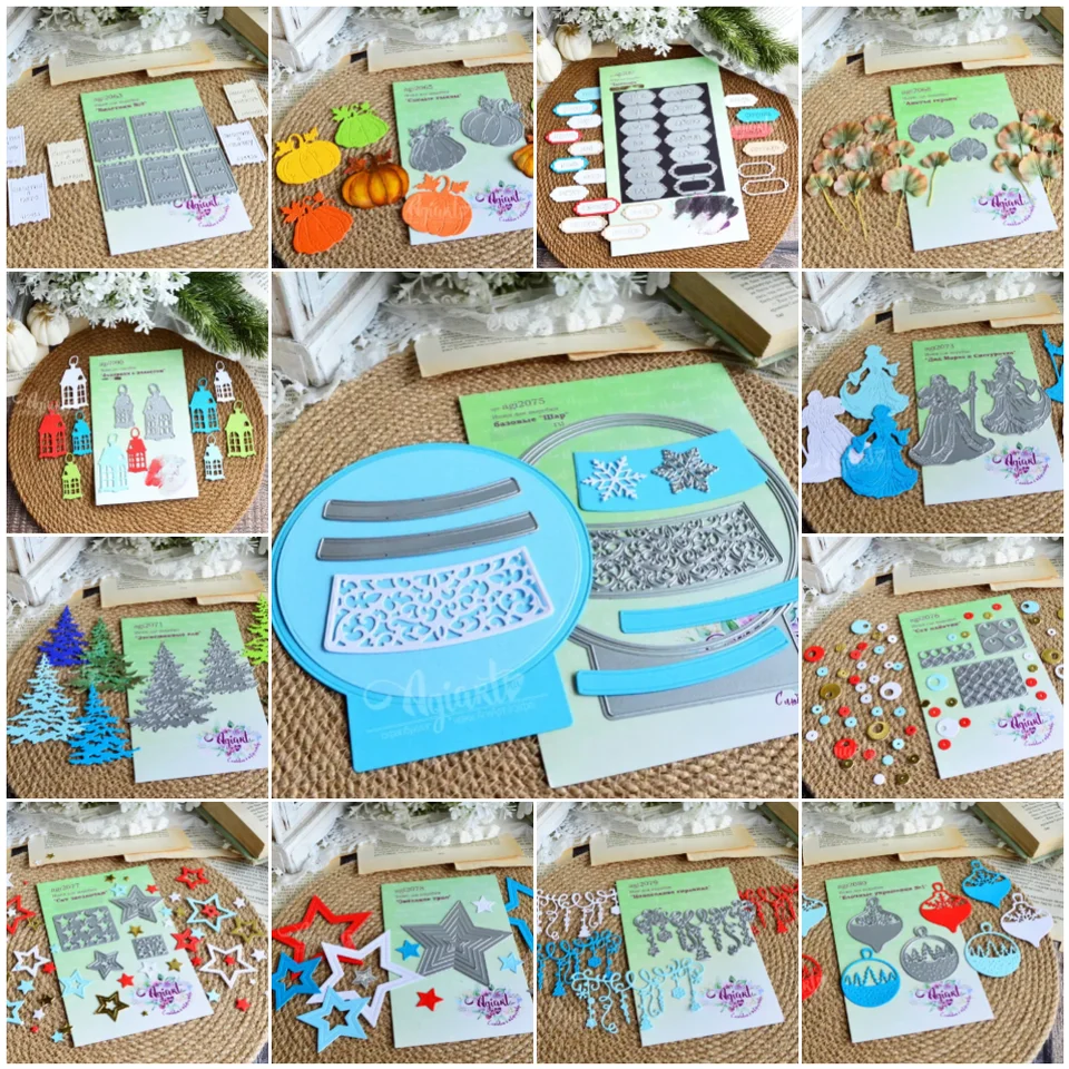 AG (2063-2091) Kovové rezanie matiek pre DIY Scrapbooking Album PAPIERSKÉ KARTY DEKORATÍVNE CRAVY REDOVANIE Die Cuts