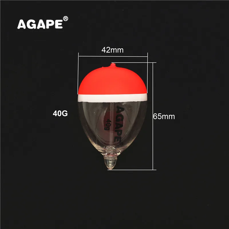 Agape 4ks/Lot Crystal Float Clear Bobber Hollow Limited Movele 25G 40G 154744