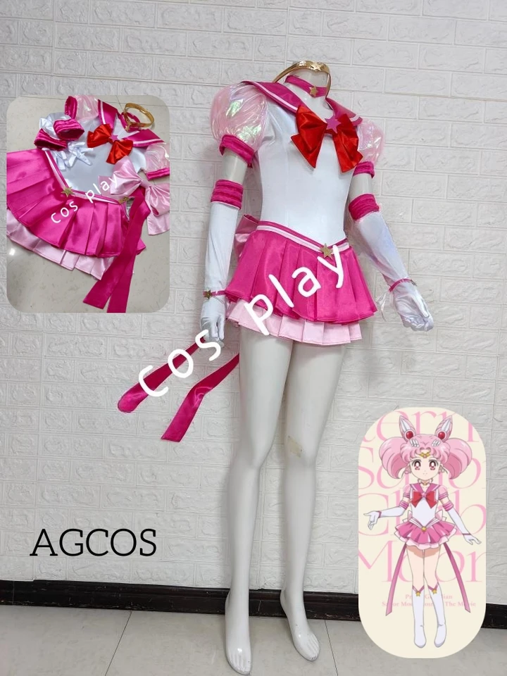 Agcos vlastná veľkosť Sailor Moon Tsukino Usagi Chibiusa Mizuno Ami Cosplay kostým Žena vianočné uniformy šaty anime cosplay