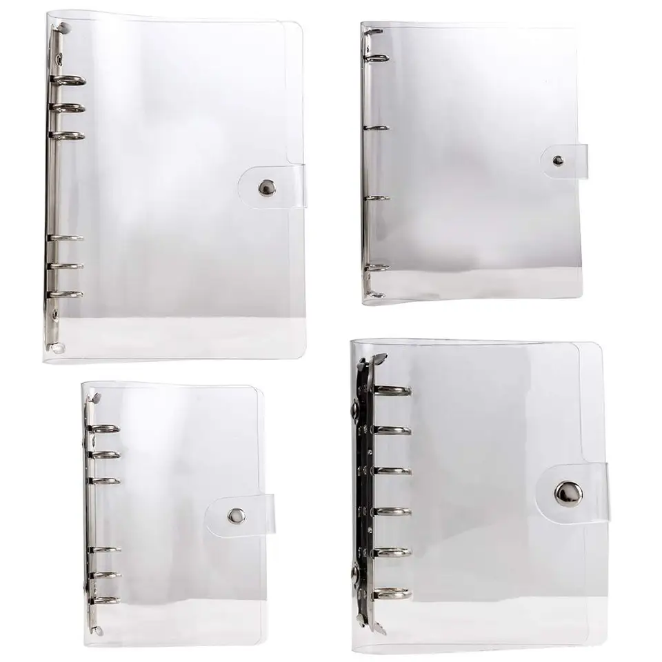 Agenda A4/A5/A6/A7 Plastový priečinok Plánovač klipu Binder Notebook Loose Leaf Ring
