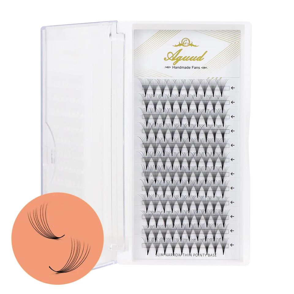 Aguud 3D/5D/6D/8D/10D/12D Premade Fan Soft Silk Hod. Rihes predlžovanie