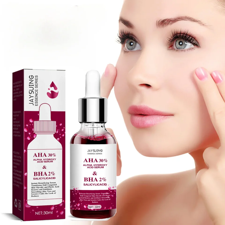 AHA ovocná kyselina AHA 30% + BHA 2% LEPLING Roztok čely sérum Zmenšujúce póry salicylovú hydroxy kyselinu hydratačná starostlivosť o pleť 30 ml