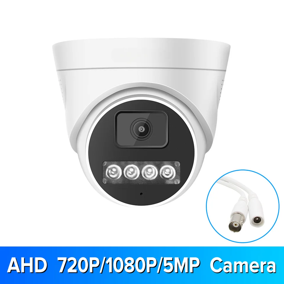 AHD Dome Camera 720p/1080p/5MP Infračervené svetlo/otepľovacie svetlo Plná farba HD HD Vnútorná bezpečnosť Monitorovanie kamery