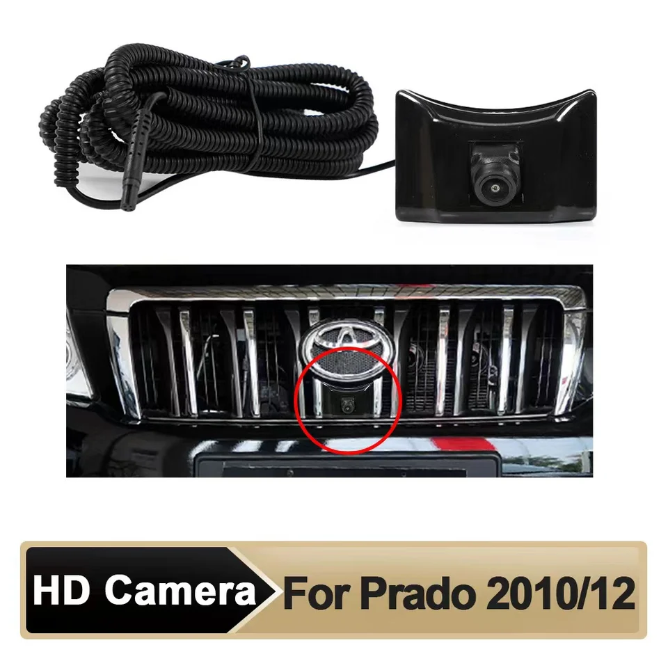 AHD Front View OEM Camera Night Vision Fish Eye so širokým uhlom 150 ° fotoaparátu pre monitorovaciu kameru Prado parkovacia kamera 2010-2012
