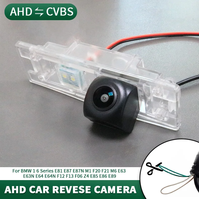 AHD vodotesná reverzná kamera pre auto pre BMW 1 6 Series E81 E87 E87N M1 F20 F21 M6 E63N E64 E64N F12 F13 F06 Z4 E85 E86 E89