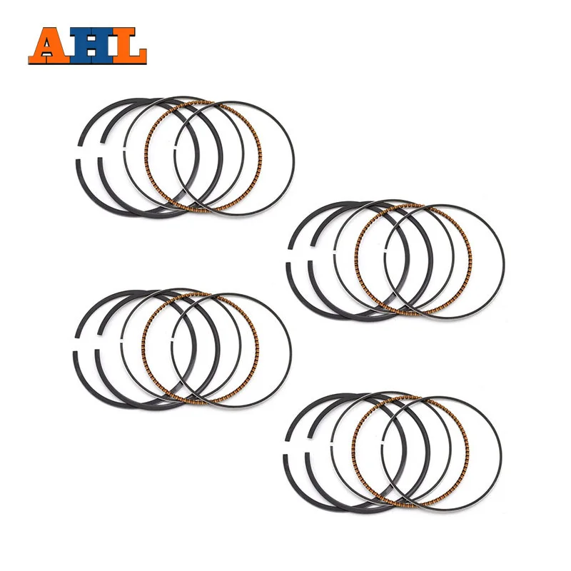 AHL Motocykel Std Bore 57,5 ​​mm piestové krúžky pre Kawasaki Zzr400 Zrx400 I III 1992-2003 Piestový prsteň 4pc