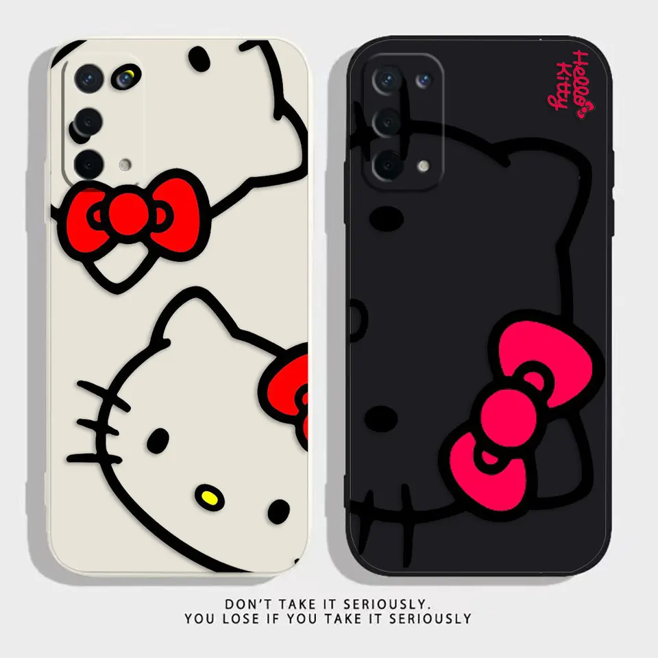 Ahoj K-Kitty Cat Line Art Pase Pase pre Oppo A52 A54 A55 A57 A78 A72 A73 A74 A91 A93 A92S A94 A95 A96 A96 A15 4G 5G PRÍSLUŠENIE PRÍPADOVÉHO PRÍPRAVA