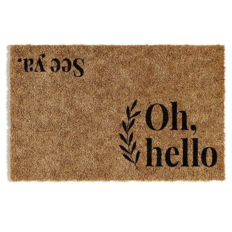 Ahoj, pozri Ya Doormat Indoor Outdoor Non-Slip Chrag Cheater Door Mat Rat pre vonkajšiu verandu, domáci vstup