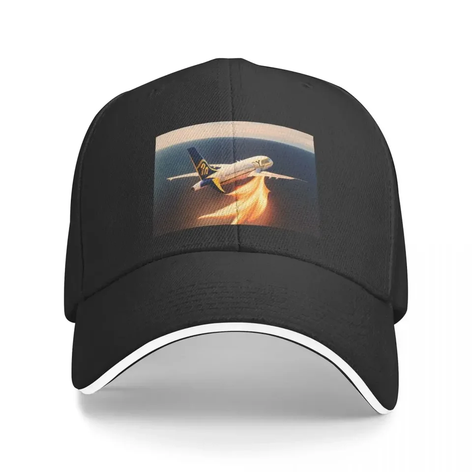Ai Ryanair in Flames Baseball Cap Termal Visor Custom Cap Dropshipping Boy Dámsky
