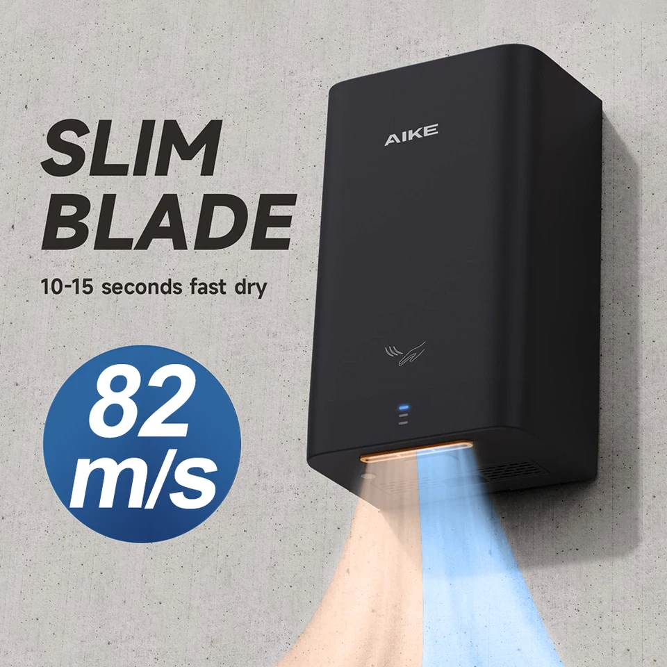 AIKE MINI prenosné ručné sušičky domácnosť automatické nástenné sušičky kúpeľne SUSENIE RUKY ROZHODNUTIE 10-15S ABS Material AK2822