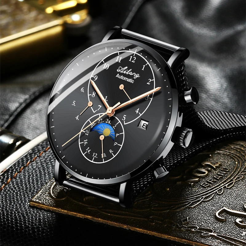 Ailang 2022 Fashion Men's Business Watch New 50 m nepremokavý kalendár Men