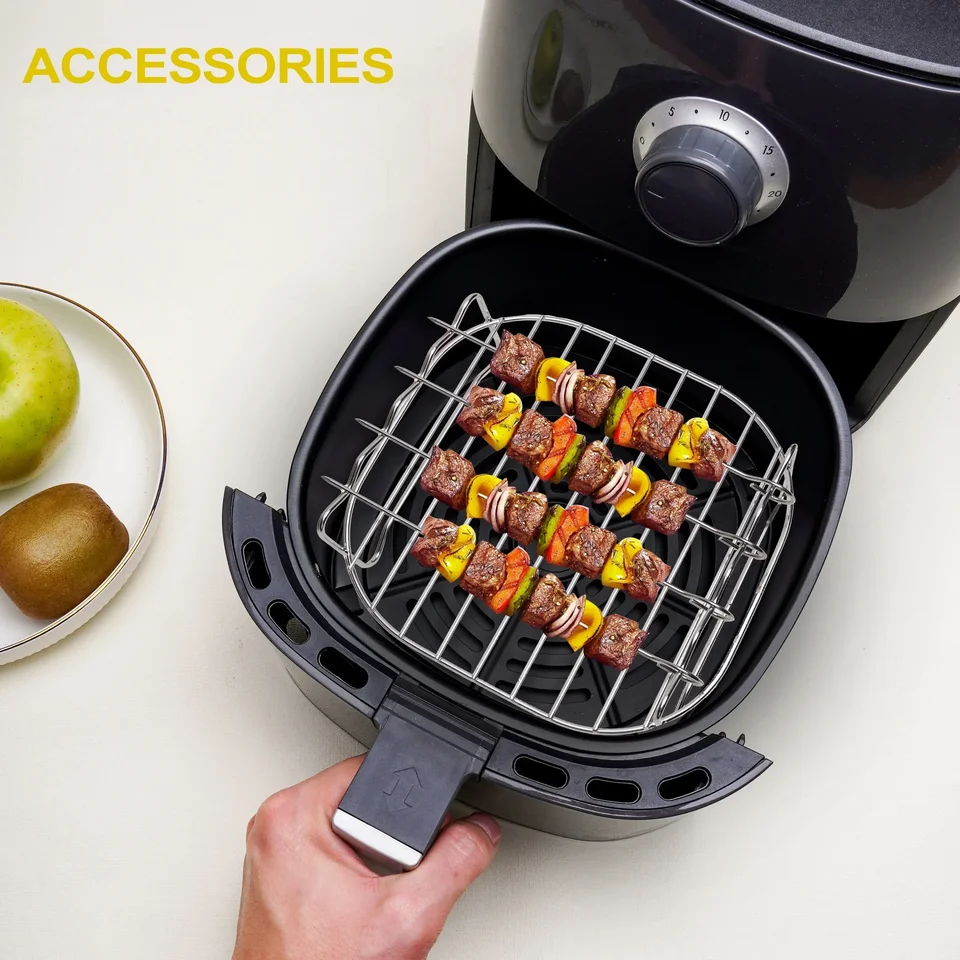 Air Fryer Dvojvrstvový stojan, viacúčelový stojan na vzduchové fritézy