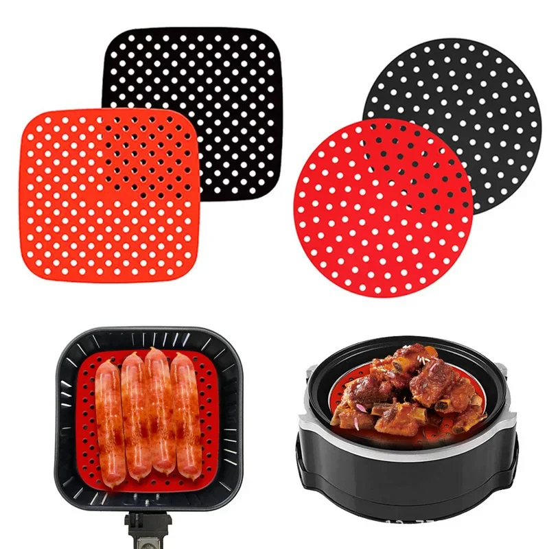 Air Fryer Silikone Mat Kitchen Active Doplnky NESTICKOVÉ POTREBY MAT MATKY Nástroje Príslušenstvo Bakeware Oil Rats