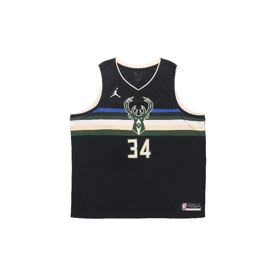 Air Jordan Nike Basketball Jersey Bucks Bucks Light Color All-Time Hviezda rýchle suché pletené priedušné šortky