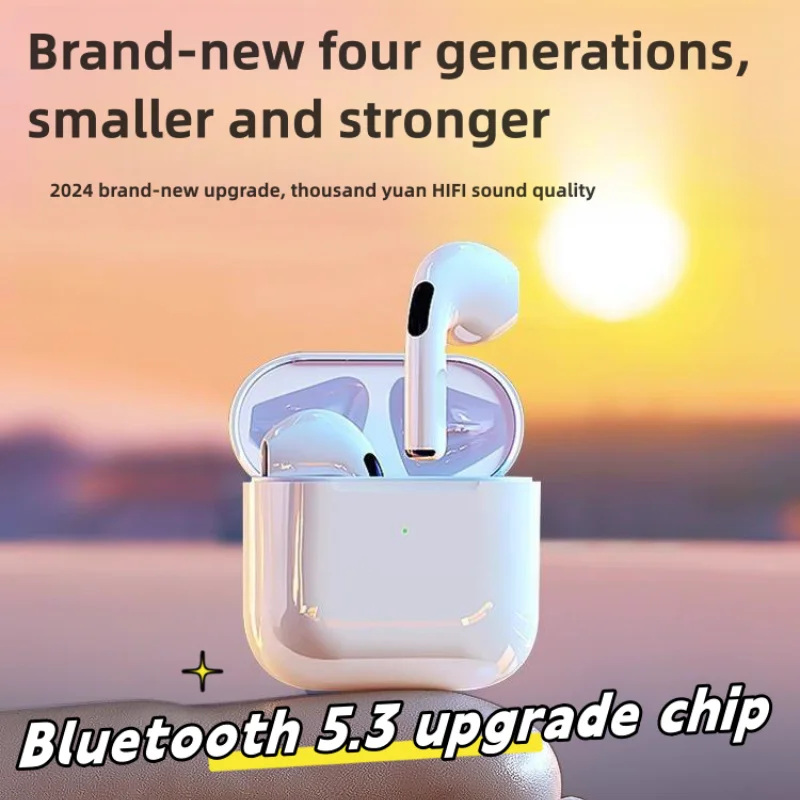 Air Pro 4 TWS bezdrôtové slúchadlá Bluetooth slúchadlá pre iPhone 15 14 13 12 Pro Max