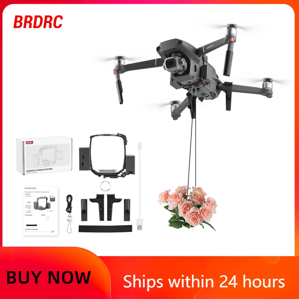 AirDrop System pre DJi Mavic 2 Pro/Zoom Dron Rýchle uvoľnenie vrhlík Fishing návnada darček diaľkový záchranný snubný prsteň
