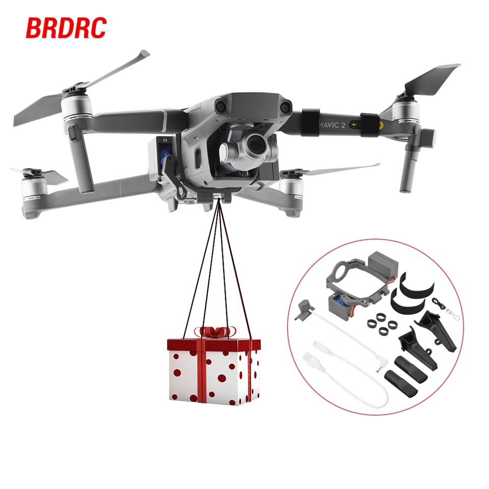 AirDrop System pre DJi Mavic 3/2 Pro Zoom Air 2 Mini 2/Mini 3 Dron Fishing návnada snubný prsteň Darček Doručte záchranu záchrany