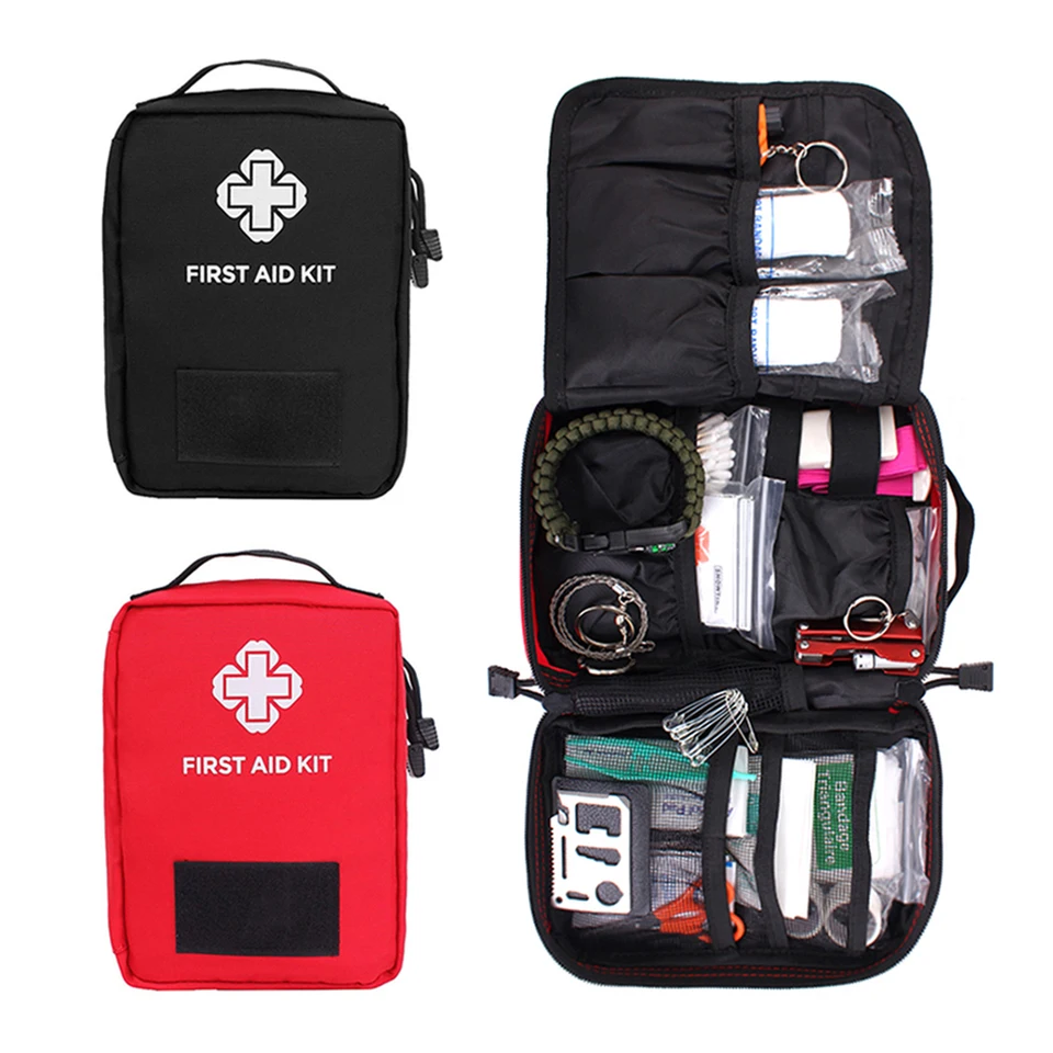 Airsofta Medical First Aid Petouch Tactical Molle Prenosná vonkajšia cestovná kempingová súprava prežije poľovnícke obal