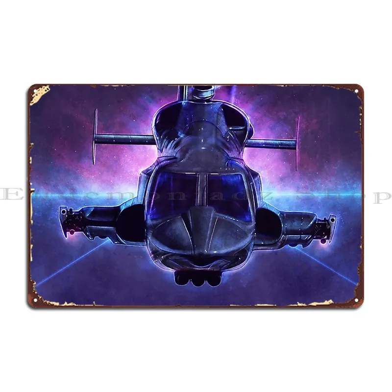 Airwolf Metal Sign Design Party Funny Plaques Cave Tin Sign plagát