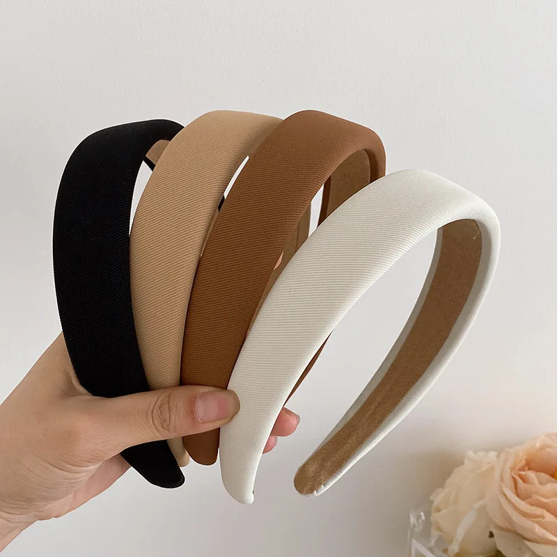 Aishg Sponge Hair Band Soft Table Blain Bands Bands Dámska módna tvár hrubá čelenka pre dievčatá
