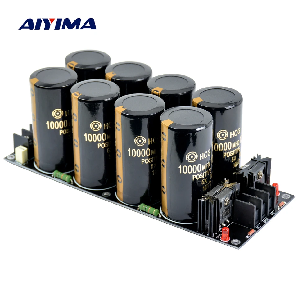 AIYIMA 120A Zosilňovač usmerňovač napájanie napájacieho dosky High -Power Schottky usmerňovač Filter napájacia doska 10000UF 125V