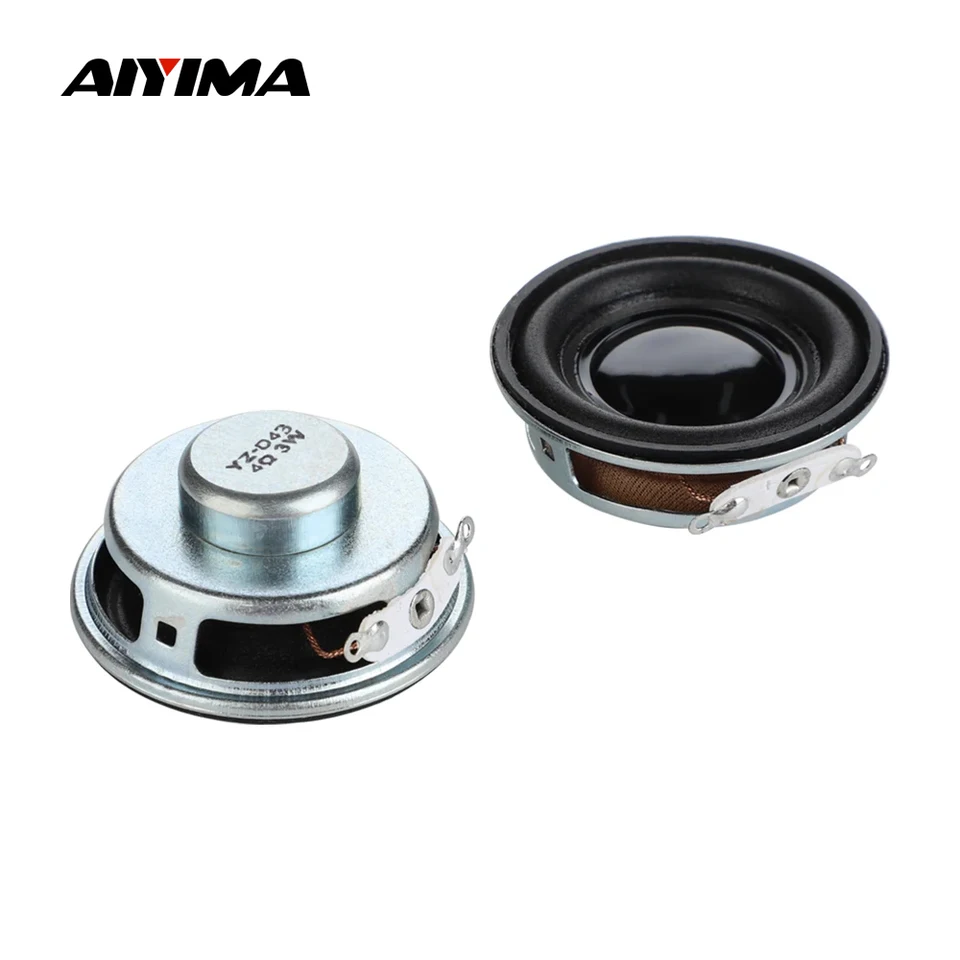 Aiyima 2ks 1,5 palca Mini prenosné reproduktory 40 mm 4 ohm 3W Full Range Audio Reproduktor Stereo zvuk domáceho kina Loudspeaker