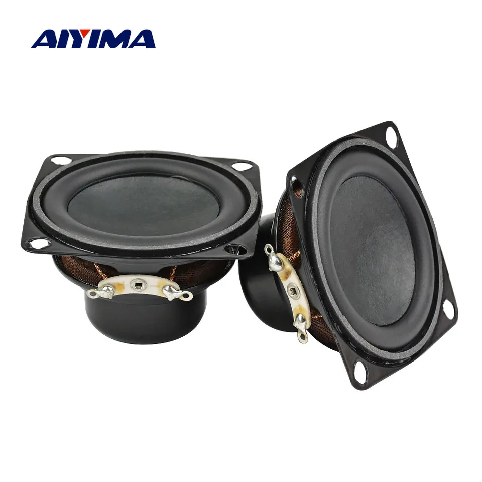 Aiyima 2pcs Mini 4 Ohm 10W Full Range Audio reproduktory 2 -palcové DIY Bluetooth Subwoofer Prenosný reproduktor pre domáce kino