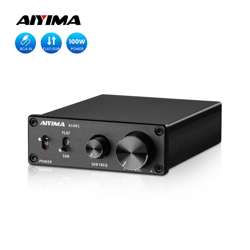 Aiyima Audio A1001 Subwoofer zosilňovače 100W TPA3116 Mono Power Amplifier reproduktor zvukový amplificador zosilňovač domácich majstrov