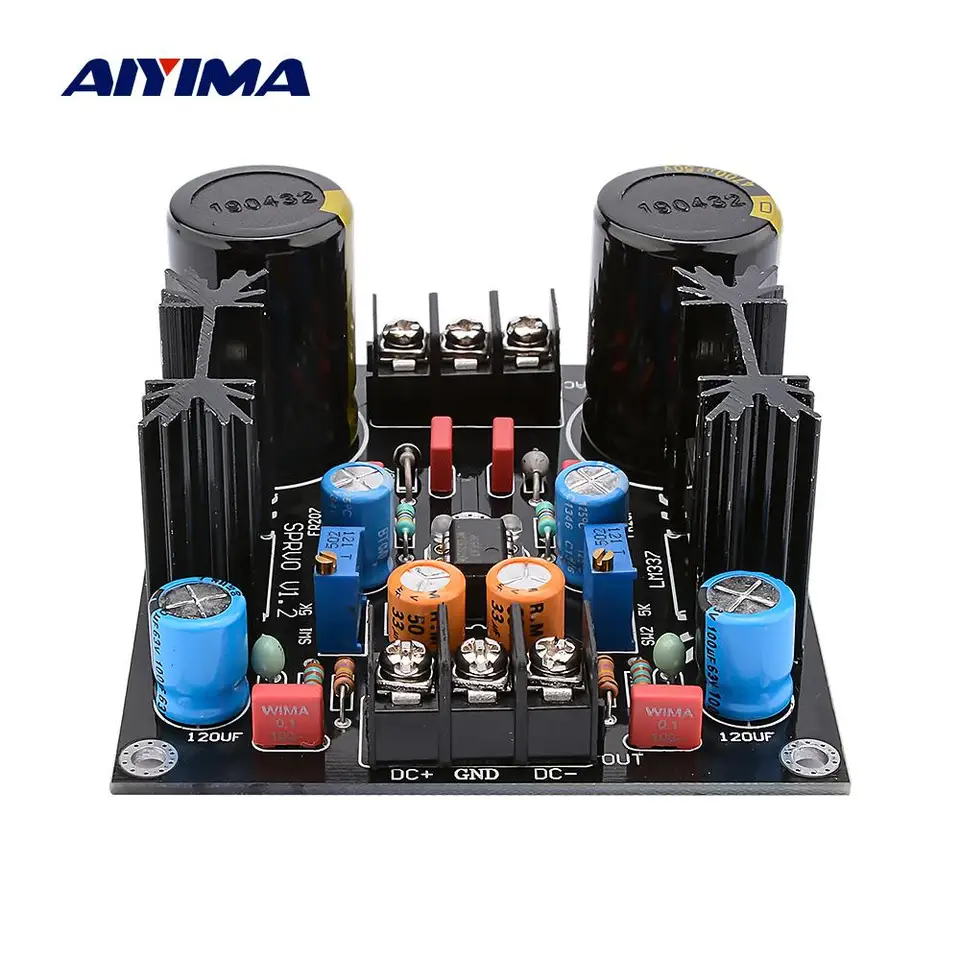 Aiyima LM317 LM337 Usmerňovač filtračný modul 50V 4700UF 1.5A AC až DC Filter napájací zdroj DIY zvukový zosilňovač domáce divadlo zvuku