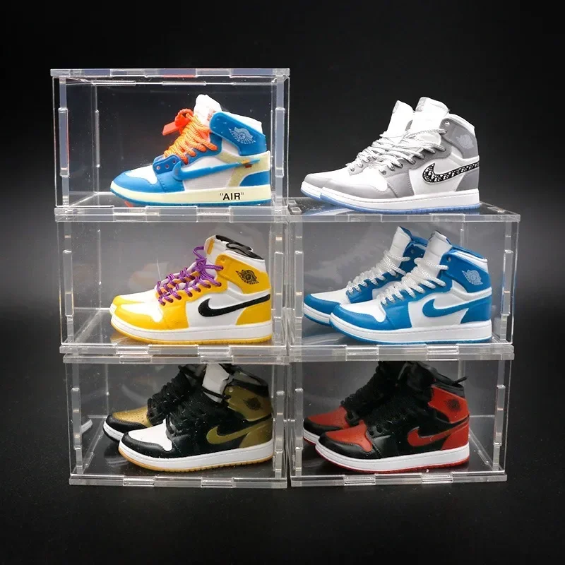 AJ1 topánka modelu trojrozmerná tenisky Cake Decoration Car Ornament Jewelry Mini Shoe Model Shoe Darge Box