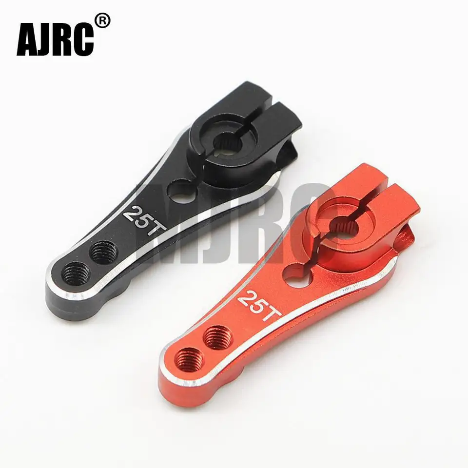 AJRC 1pcs 33 mm kovový rc 25t zubný riadenie servo ramena pre 1/10 RC sledované Traxxas TRX4 TRX6 SCX10 AXIÁLNA D90 D110 RC Auto