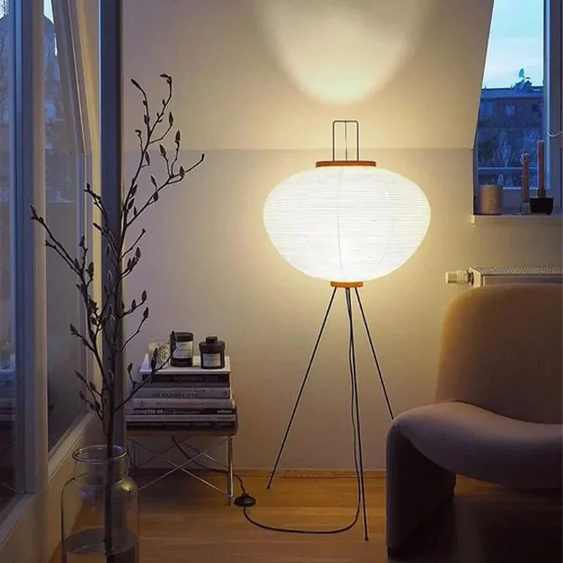 Akari 10a stojacia lampa japonský papier podlahová podlaha biela LED Desktop dekoratívna vila art rohové rohové štúdio
