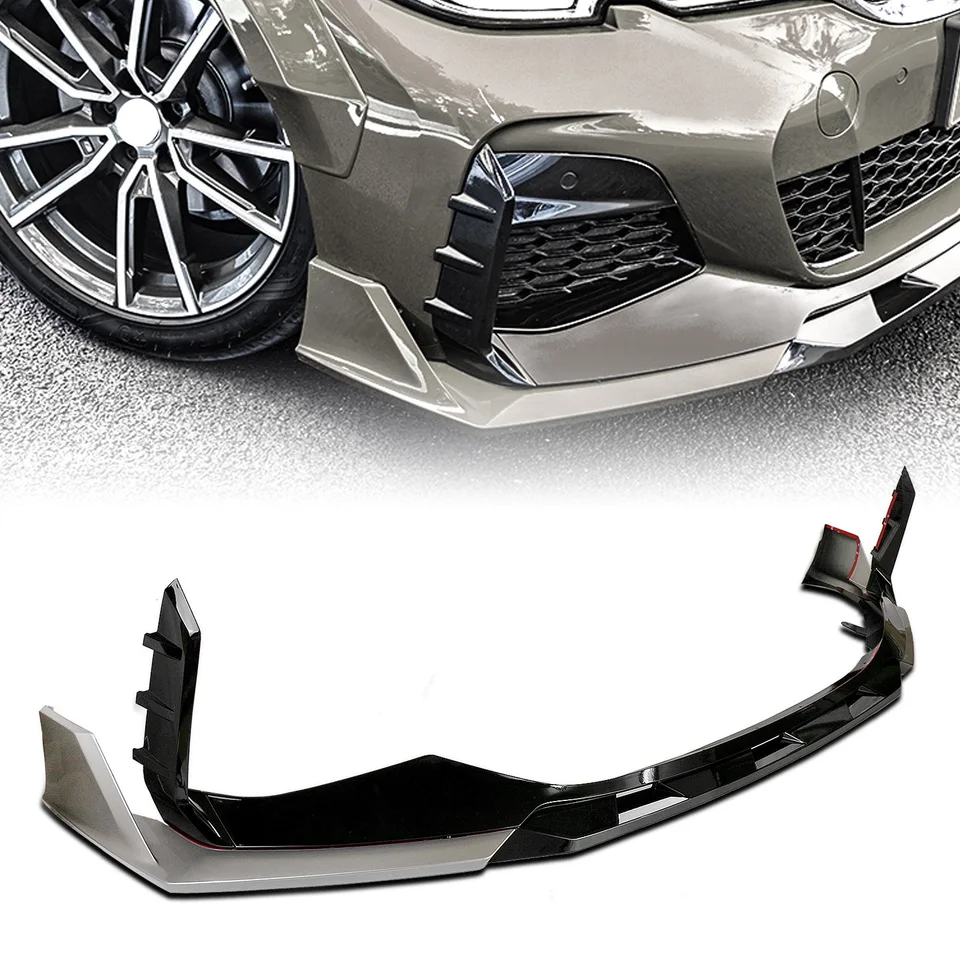 Akasaka Front Bumper Spoiler Lip pre BMW 3 Series G20 G21 G28 2019-2021 320I 325I 325LI 330I M Sport Lower Splitter Protector Protector