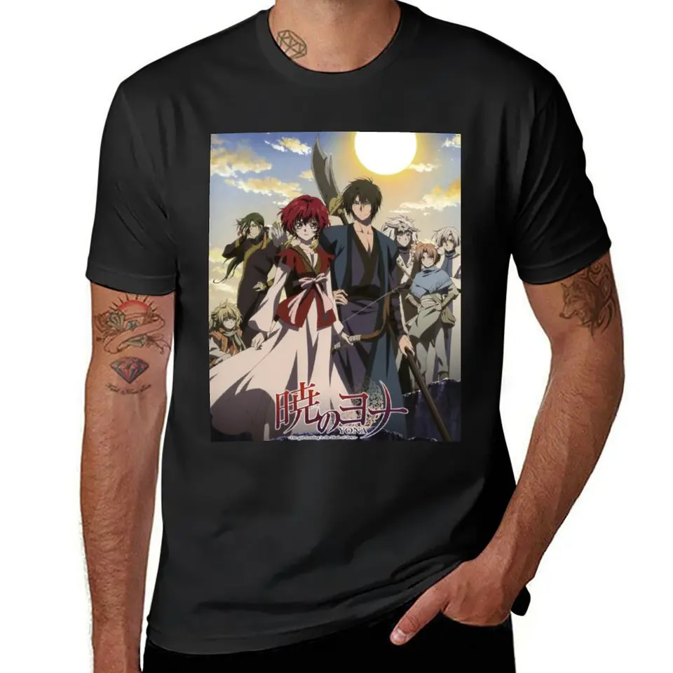 Akatsuki no Yona Tričko športových fanúšikov plus veľkosti topy obyčajné biele tričká Men