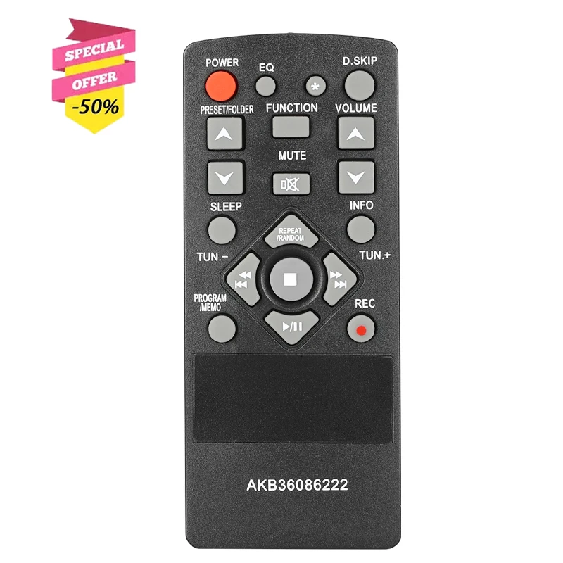 AKB36086222 diaľkové ovládanie pre systém Soundbar System MCD35 MCD65 MCD66 MCS35F MCS65F MCS66f