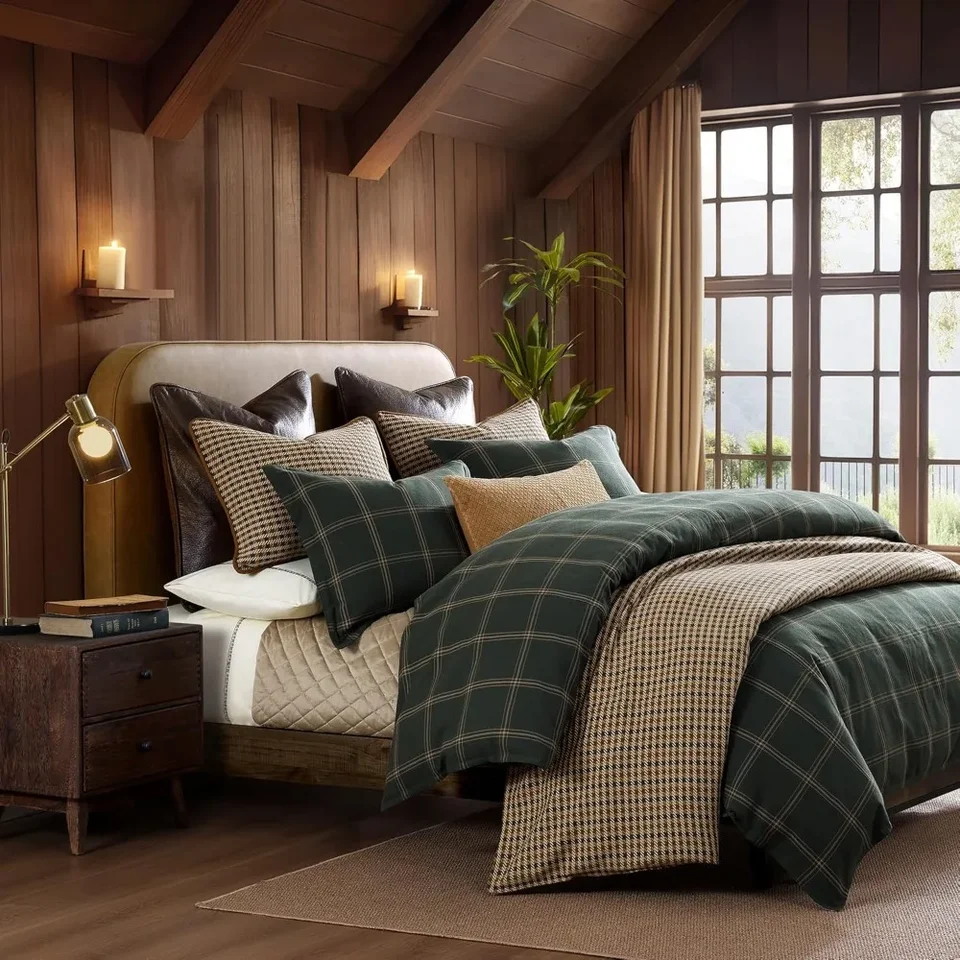 Akcenty Windowpane 3 kus Super King Set Set