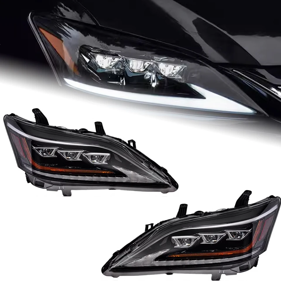 AKD CAR ACTION ACTION HEAD LAMP pre Lexus ES ES200 Svetlomety 2006-2012 ES300 LED svetlomet ES250 DRL Signal Projector Auto