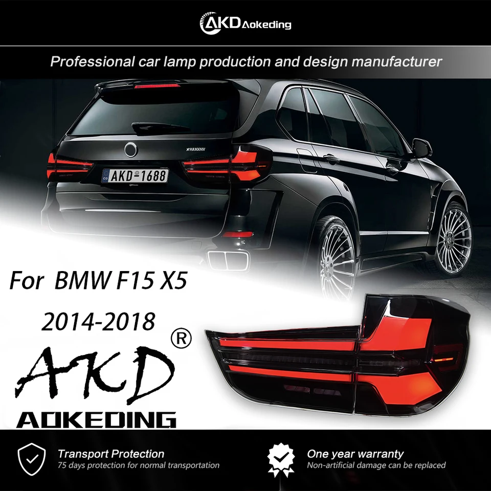 AKD Tail Lamp pre BMW X5 F15 LED chvostové svetlá 2014-2018 F15 G05 Style Fog Lights Day Running Light DRL ladenie automobilov