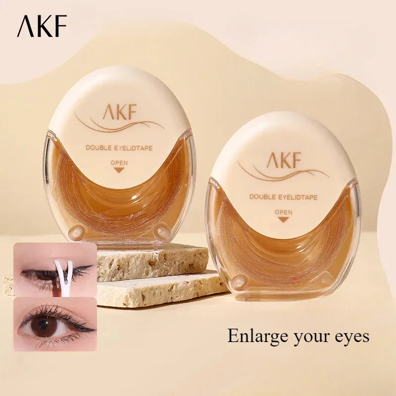 AKF dvojité očné viečka Neviditeľné prirodzené prirodzené bez stopy odolné viečkové viečka na viečka na make -up náradia make -upu