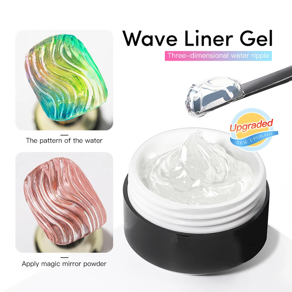 Ako 15 ml 3D vlnovej vložky gél na nechty lak na nechty Polovný UV gél pre maľbu DIY kreslenie manikúru lak lak na nechty vložky gél