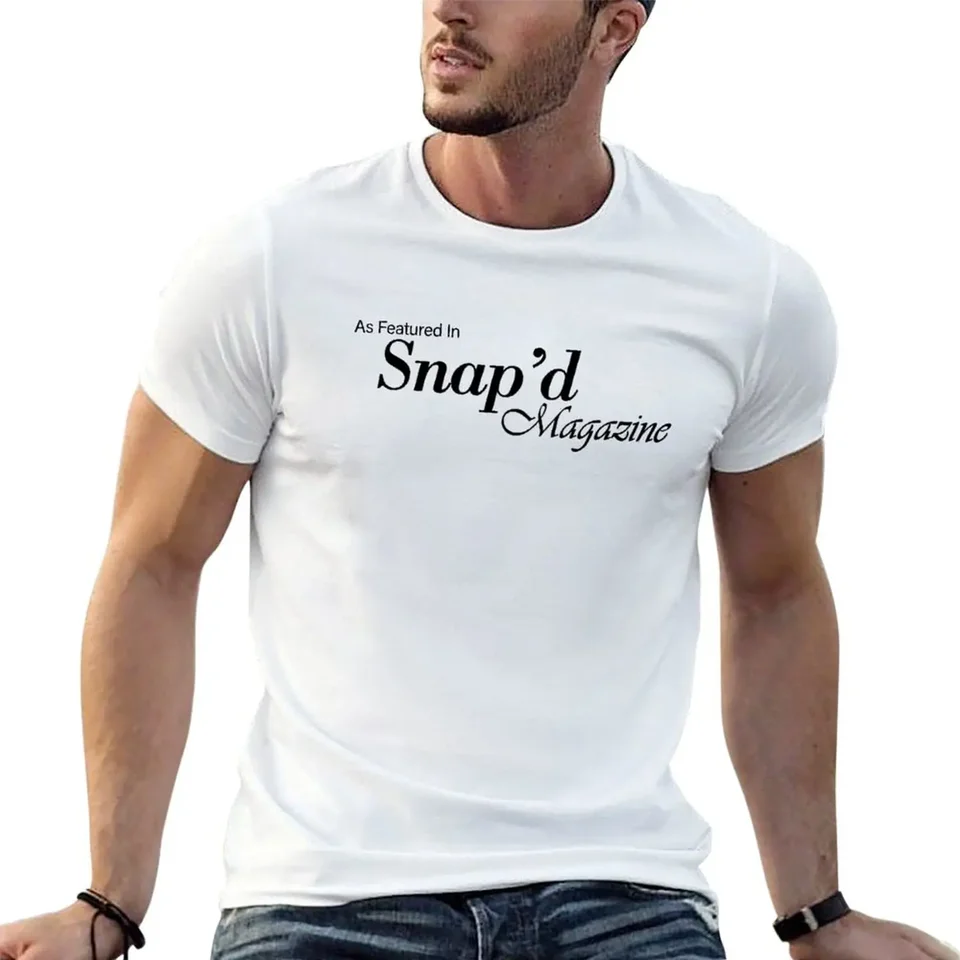 Ako je uvedené v časopise Snap'd - čierne tričko Anime Clother Crosswit košeľa Man Valentines Boutique Clothes Mens T tričko